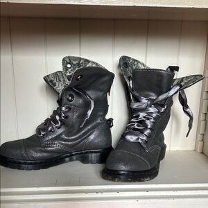 Silver lavender docs with gothic lining